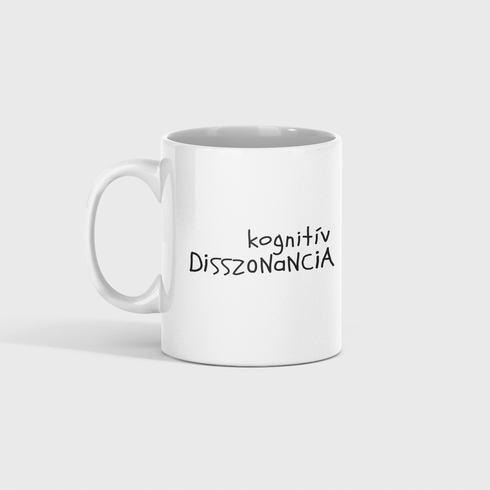 Kognitív disszonancia - kerámia bögre