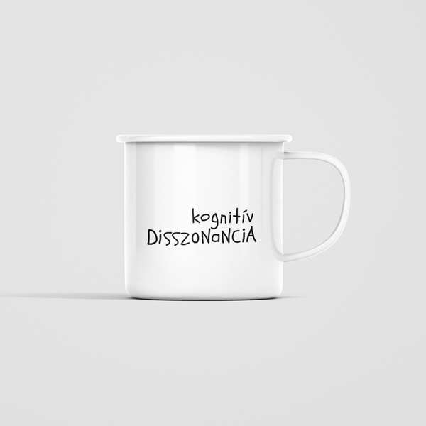 Kognitív disszonancia - fém bögre