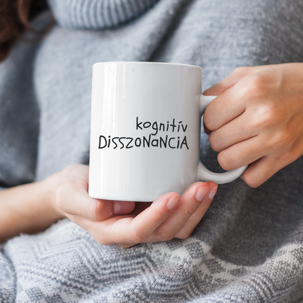 Kognitív disszonancia - kerámia bögre